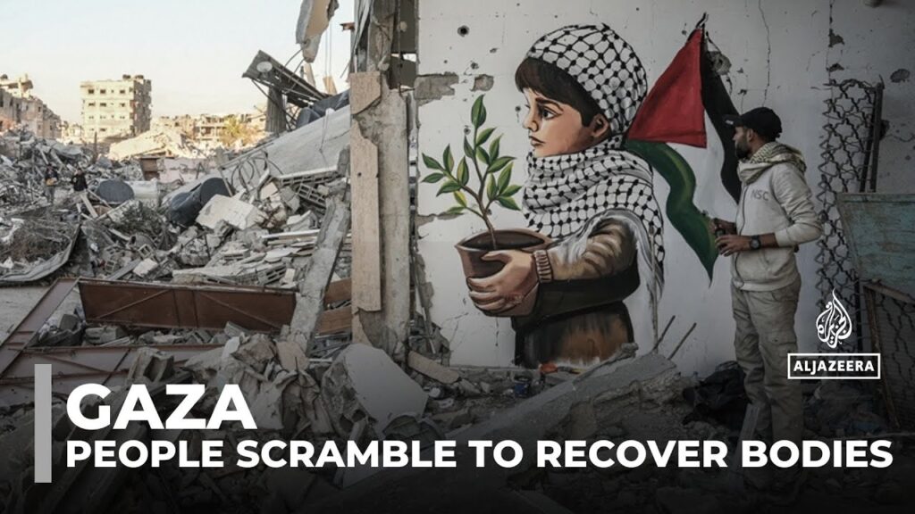 Buried under the rubble: People scramble to recover the bodies of loved ones