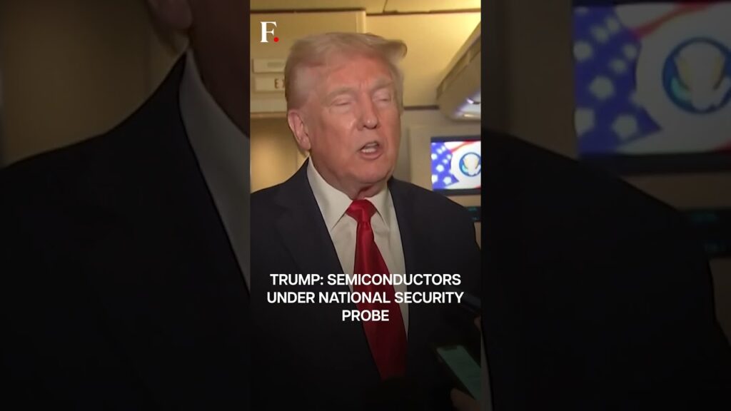 Trump Says Will Announce Tariffs on Semiconductor Chips Next Week | Subscribe to Firstpost | N18G