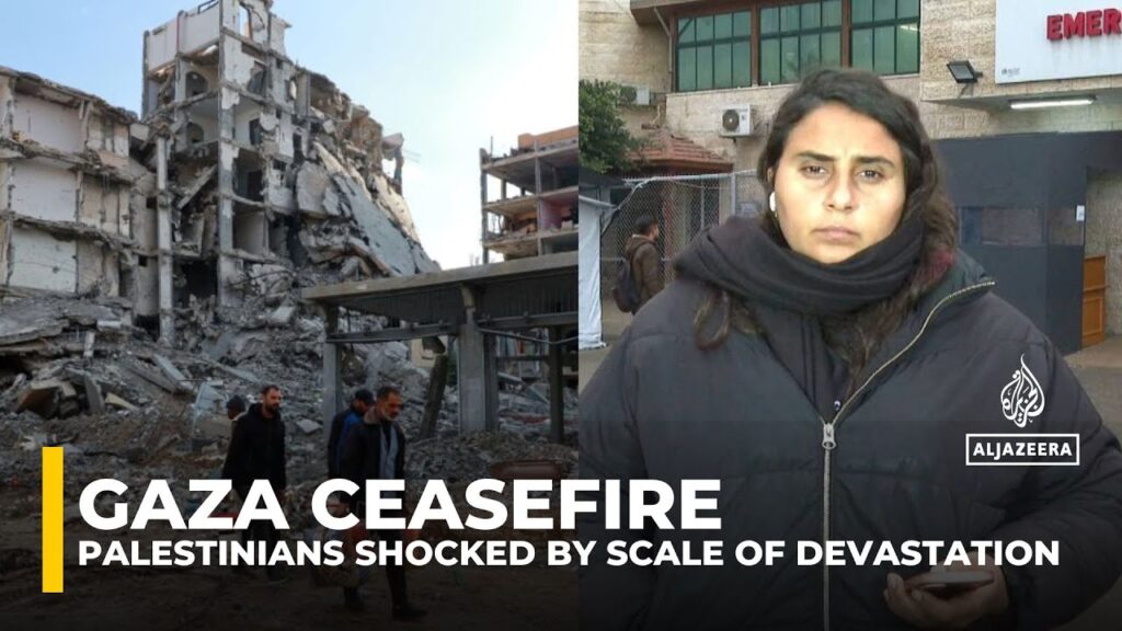 Gaza residents shocked by destruction as homes lie in ruins and unexploded ordnance poses new risks