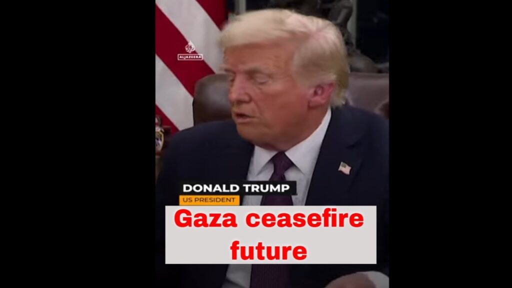 Trump ‘not confident’ on Gaza ceasefire future | AJ #shorts