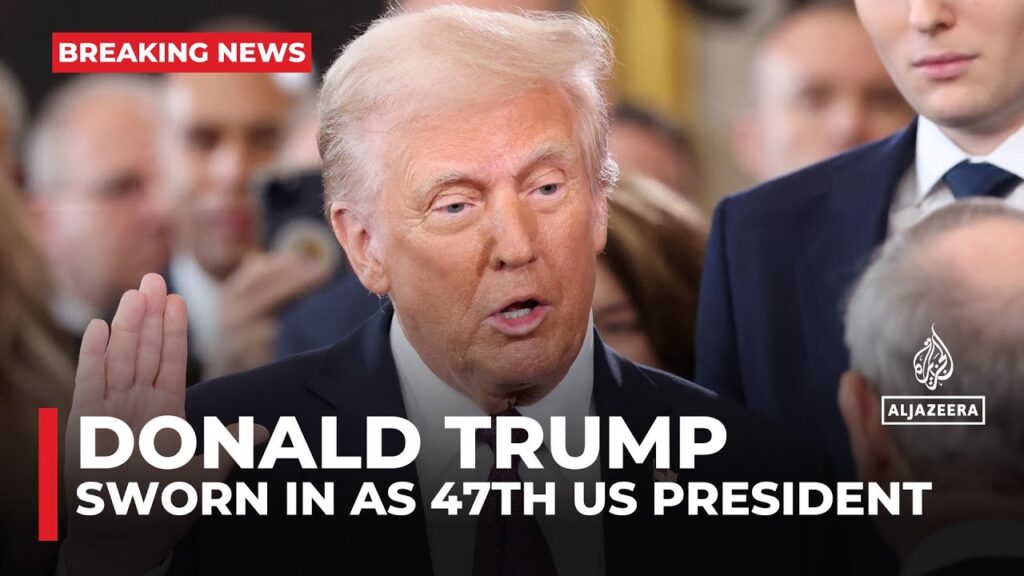 ‘Golden age’: Donald Trump is sworn in as 47th president of the US