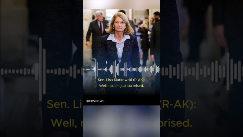 Republican Sen. Murkowski says she is surprised by Trump’s Pete Hegseth selection #shorts