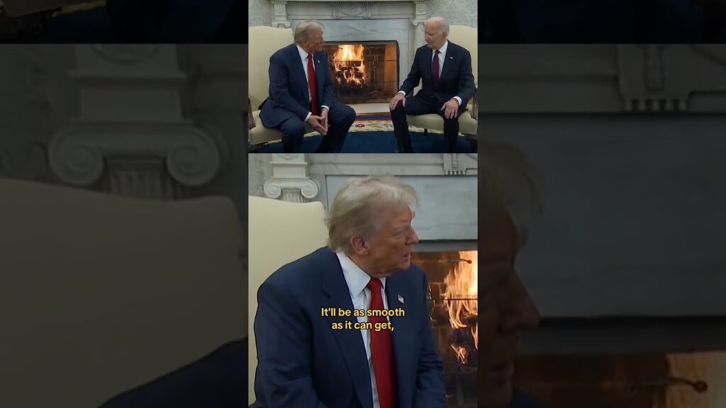 Biden welcomes Trump back to the White House for a nearly two-hour meeting #shorts