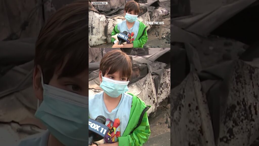 Boy details harrowing moment family evacuated before losing home in wildfires