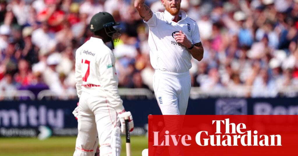 England v Zimbabwe: men’s cricket Test, day two – live | Cricket