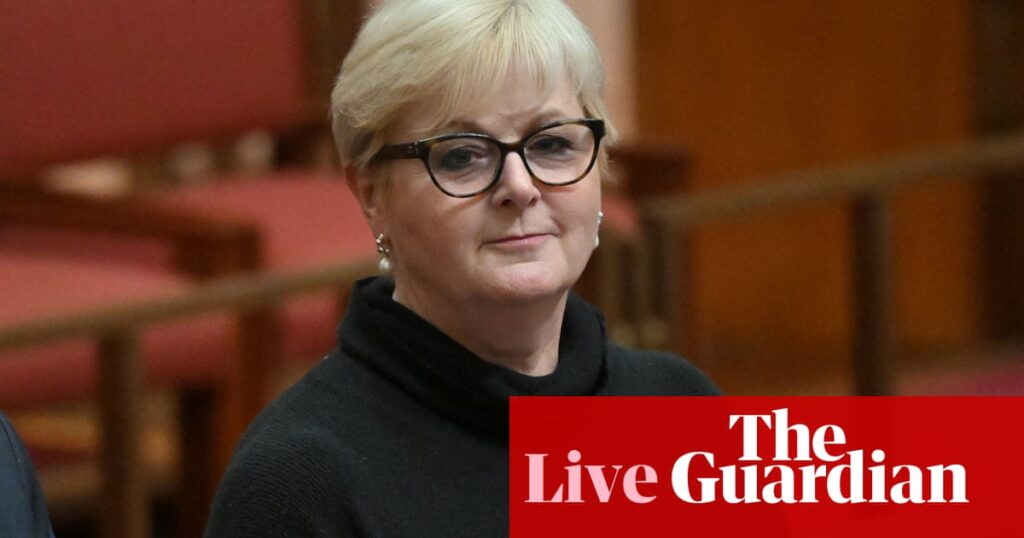 Australia politics live: Linda Reynolds blames male dominance of Liberals for election failure and backs Sussan Ley to lead | Australian politics