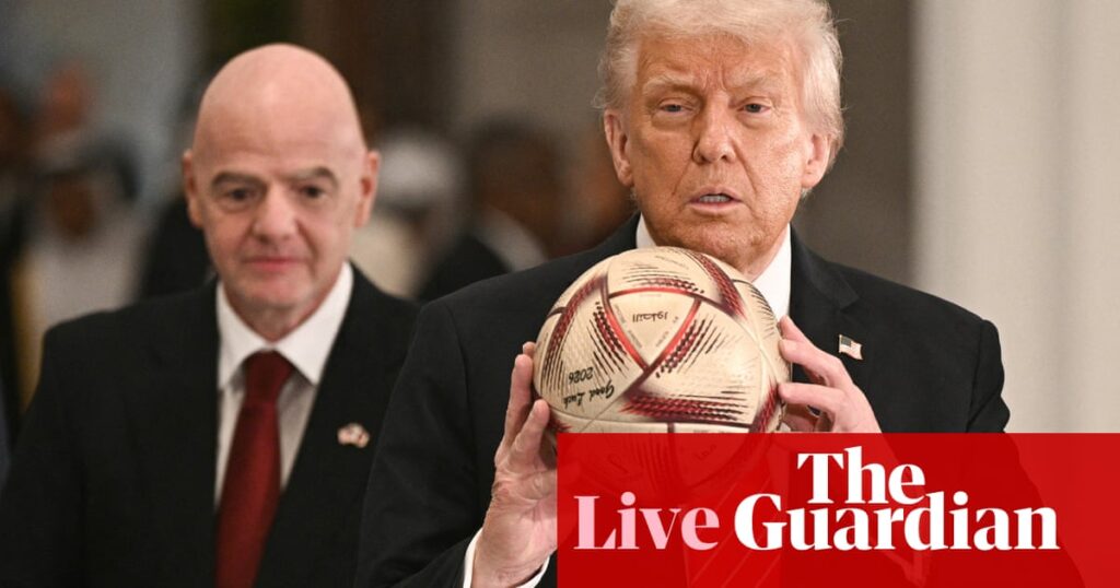 Infantino’s Trump trip causes Fifa walkouts; FA Cup finals and more: football – live | FA Cup