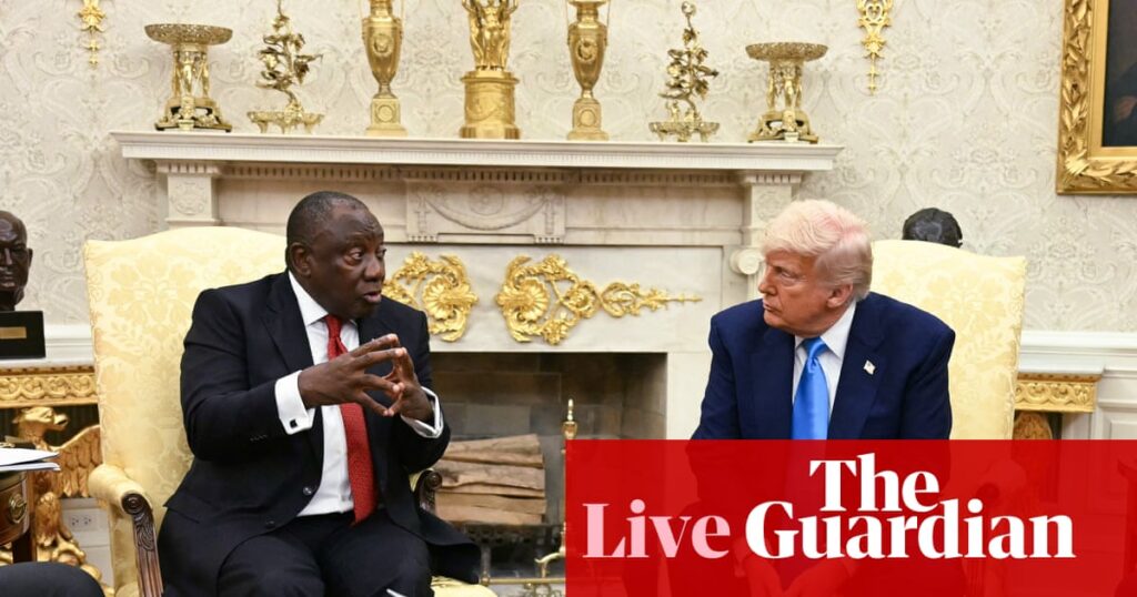 South African president meets Trump at White House; administration faces questions over South Sudan deportations – live | Trump administration