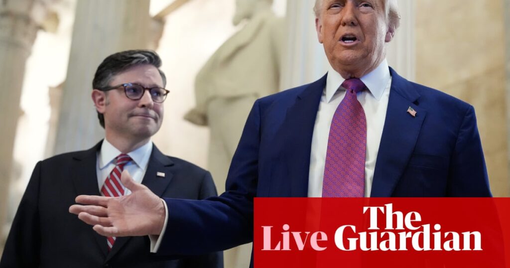 Trump arrives on Capitol Hill to unify Republicans behind his tax and spending megabill – live | Trump administration