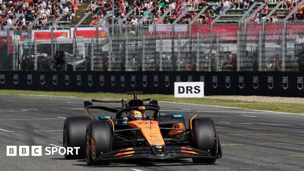 Emilia-Romagna Grand Prix: Oscar Piastri beats Max Verstappen to pole after Yuki Tsunoda crash in Imola