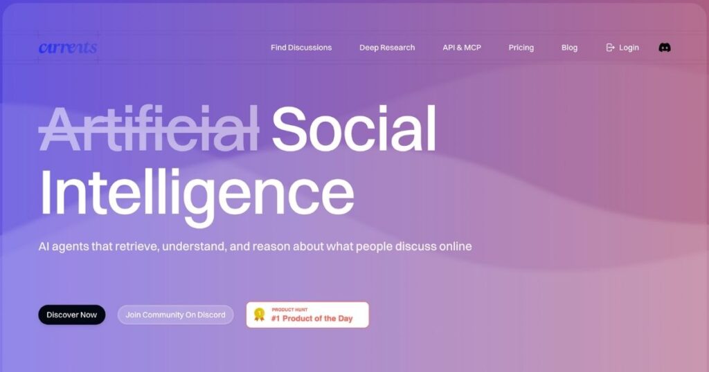 Currents: AI social media intelligence