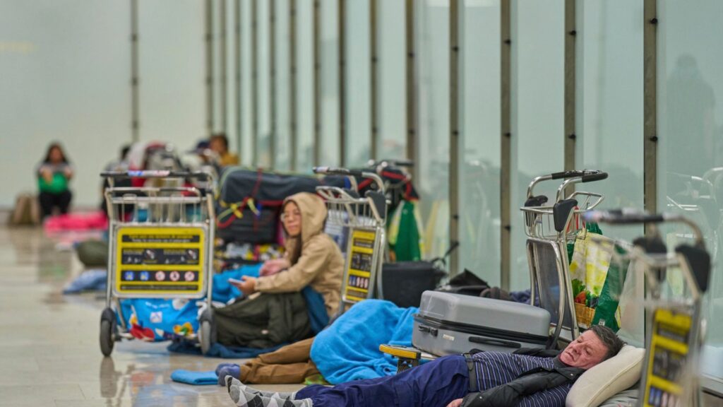 Inside ‘Zombieland’ airport infested with bedbugs where ‘hidden city’ of the homeless sleep on every level of terminal