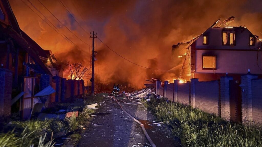 Nato scrambles fighter jets as Putin launches 2nd night of massive strikes on Kyiv with 367 missiles & drones killing 7 – The Sun
