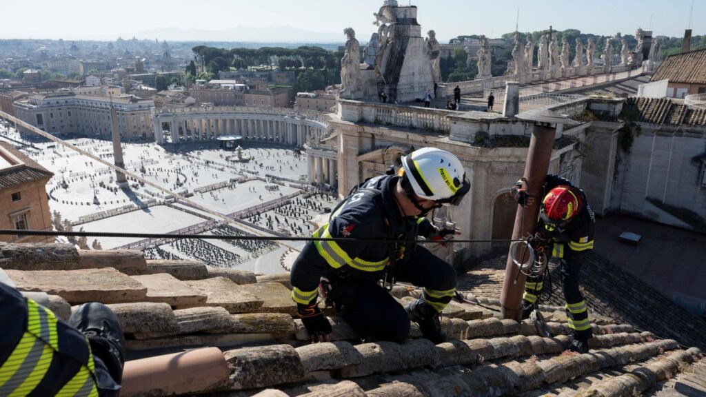 Stove to burn conclave ballots for new pope installed in Sistine Chapel | World News
