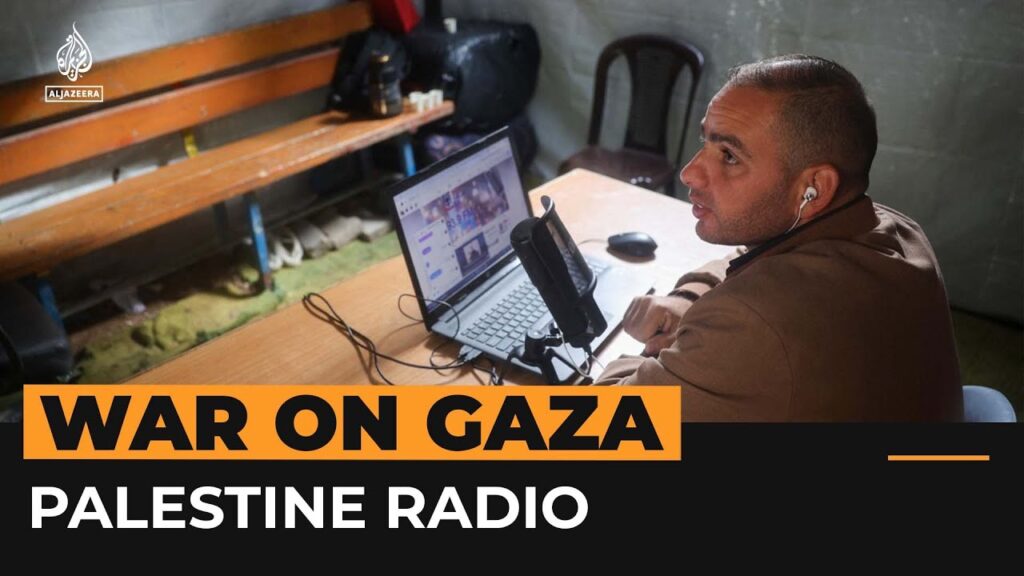 Radio host connects displaced Palestinians in Gaza | Al Jazeera Newsfeed