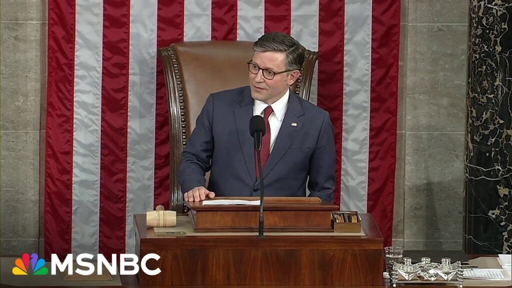Johnson speaks after winning re-election as House speaker