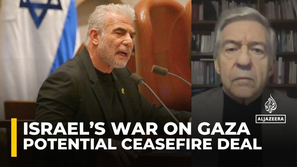 Israeli opposition leader Yair Lapid discusses potential Gaza ceasefire deal at the Knesset