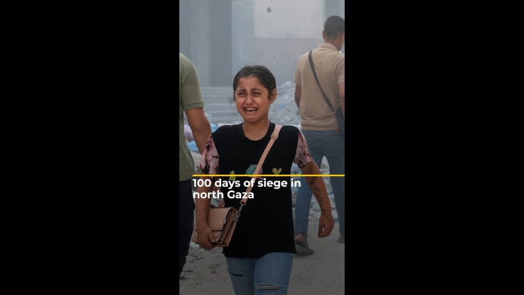 100 days of siege in north Gaza | AJ #shorts