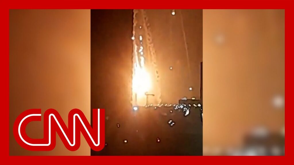 Video shows explosion after fighter jet shot down, official says