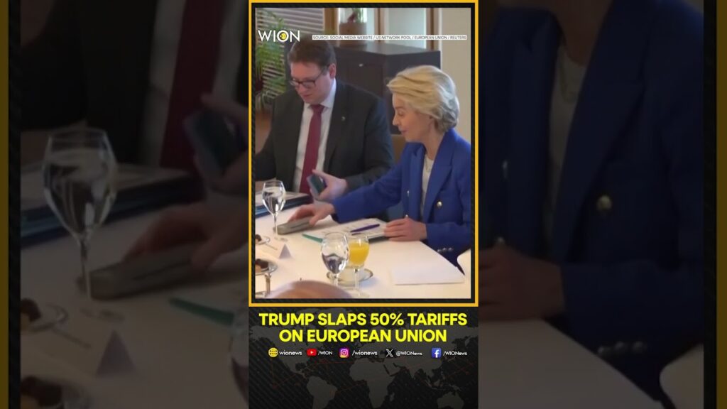 US-EU Trade War? Trump Slaps 50% Tariffs On European Union, Calls It ‘Very Difficult To Deal With’