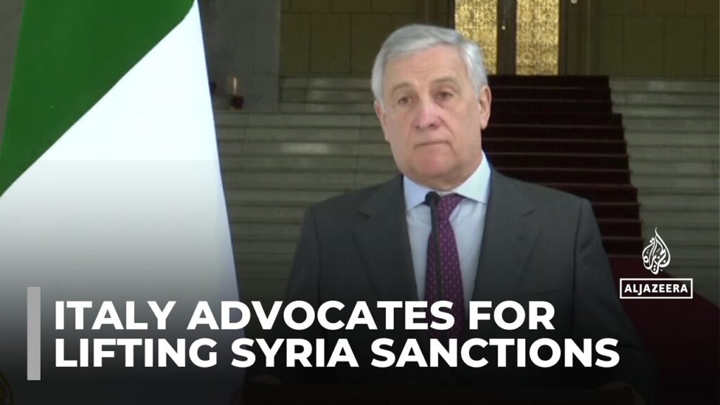 Syria’s political transition: Italy FM calls for sanctions to be lifted