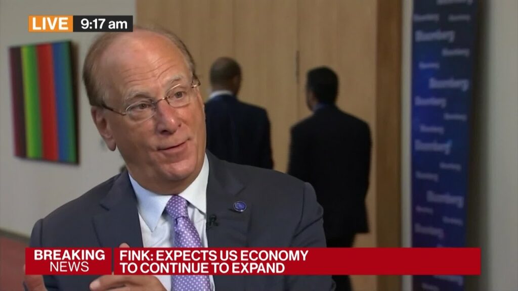 BlackRock’s Fink Sees US Economy Growing at 2% to 3%