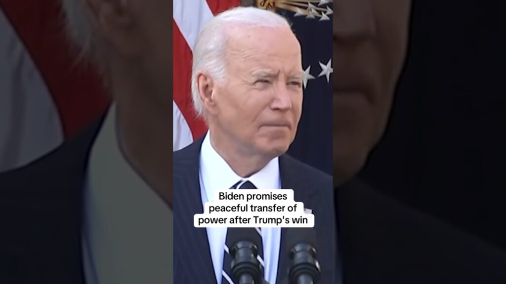 Biden promises peaceful transfer of power after Trump’s win #shorts