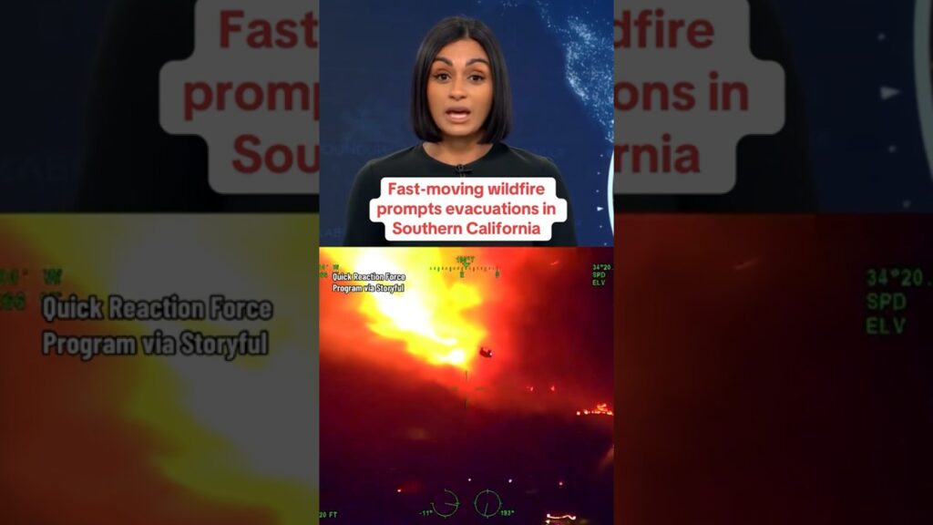 Fast-moving Mountain Fire prompts evacuations in Southern California #shorts