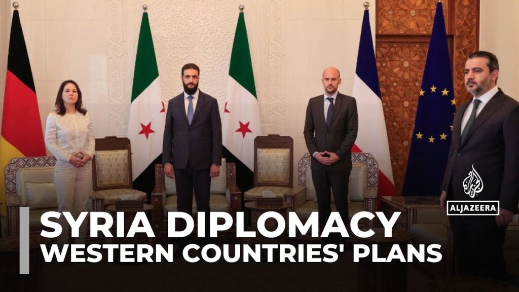 International leaders engages with new govt to discuss sanctions and future of Syria