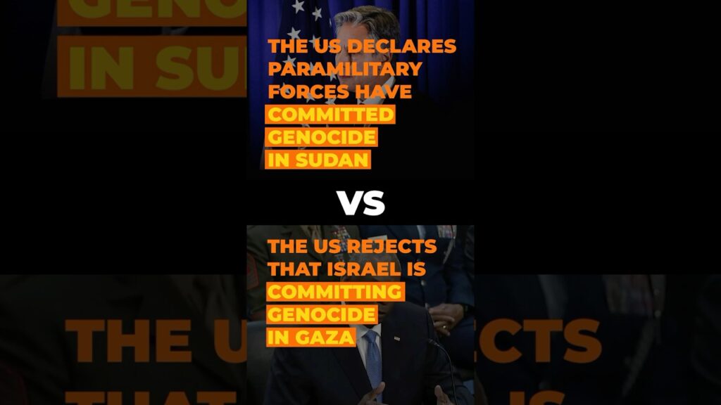 US recognises RSF genocide vs US Denies Gaza genocide | Compare and Contrast