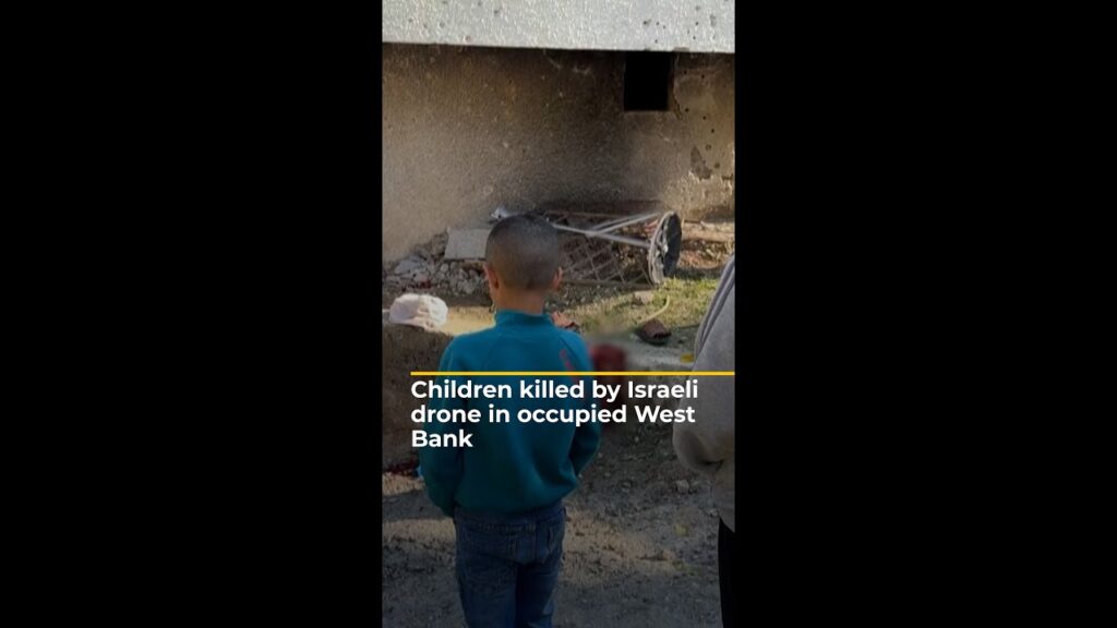 Children killed by Israeli drone strike in occupied West Bank | AJ#shorts