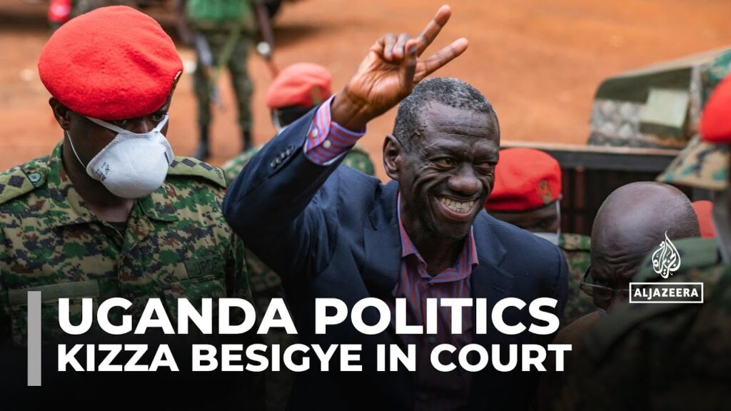Uganda’s Kizza Besigye appears in military court on ‘terrorism’ charges