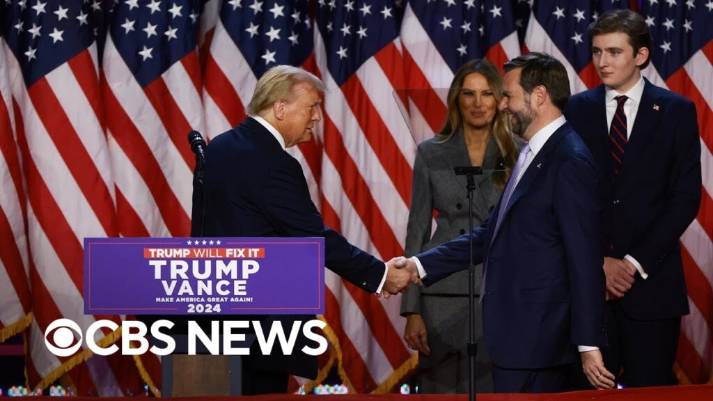 Trump praises JD Vance as he celebrates projected election win
