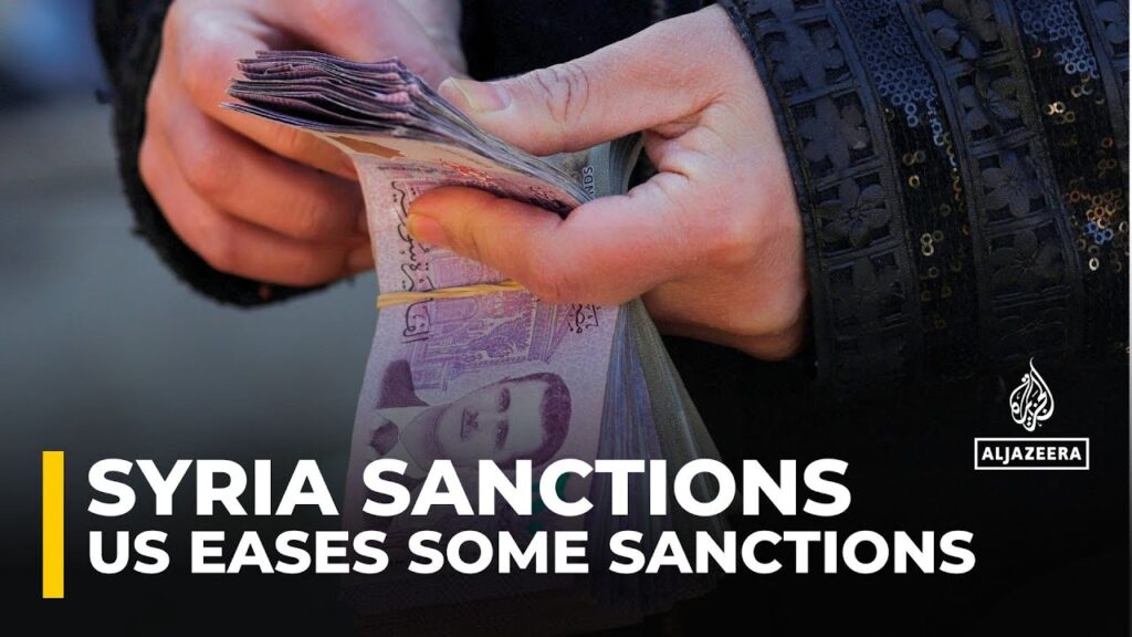 US announces it will temporarily ease some sanctions on Syria