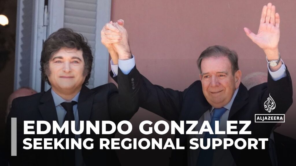 Venezuela’s exiled opposition leader Edmundo Gonzalez visits Argentina