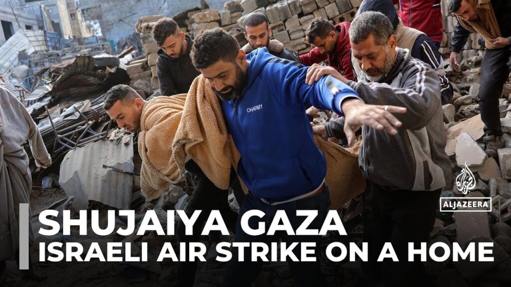 Israeli air strike in Gaza’s Shujayea neighbourhood kills 11 people from one family