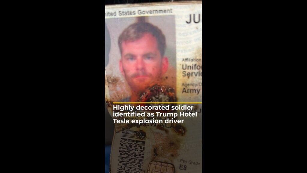Highly decorated US soldier identified as Trump Hotel Tesla explosion driver | AJ#shorts
