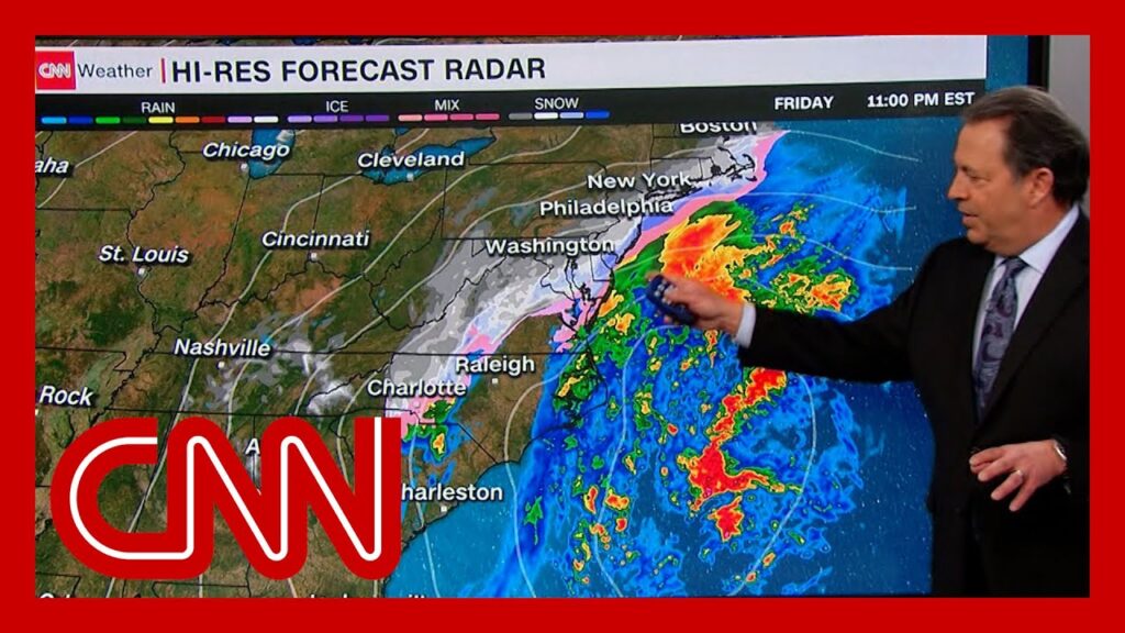 Dangerous storm approaches the Northeast US