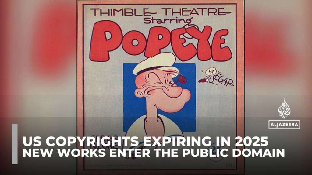 Popeye and Tintin among Us copyrights entering the public domain now that 2025 has begun