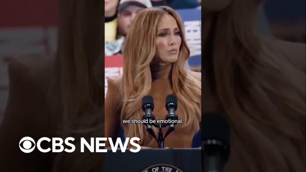 Jennifer Lopez gives passionate speech at Harris rally #shorts