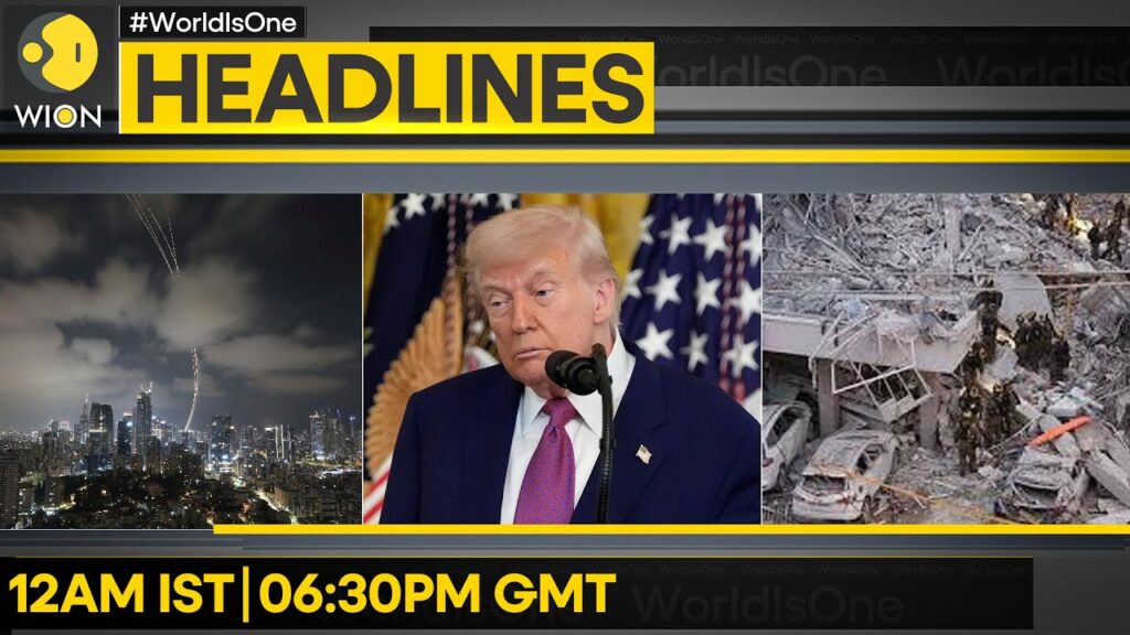 IDF: Several Sites Hit In Iranian Assault | Moment Missile Hits Israel’s Haifa | WION Headlines