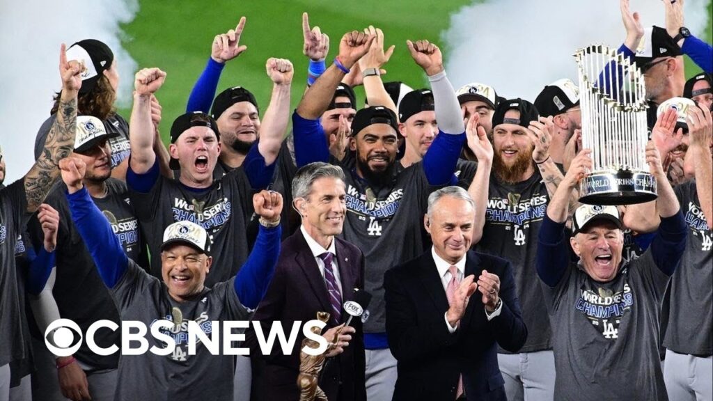 Los Angeles celebrates after Dodgers win World Series