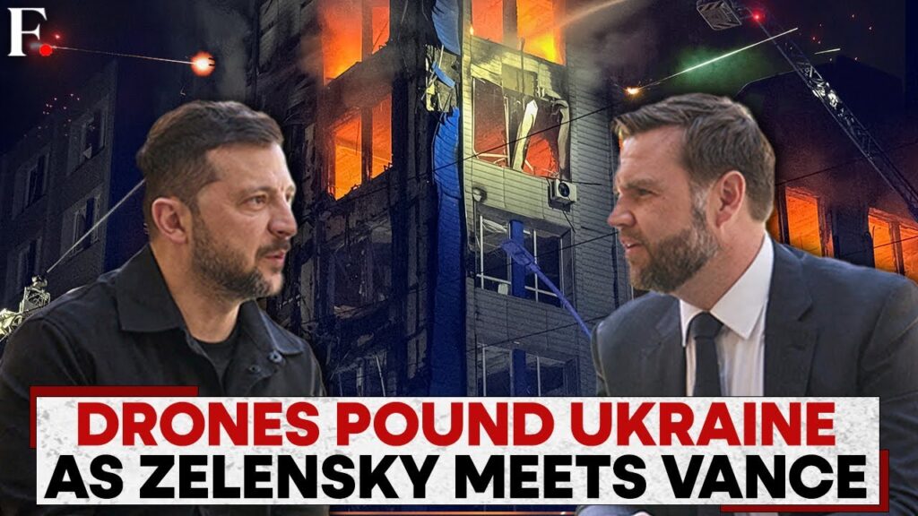 Russia Launches Largest Drone Attack Ahead of Trump, Putin Call; Zelensky, Vance Meet In Rome | N18G