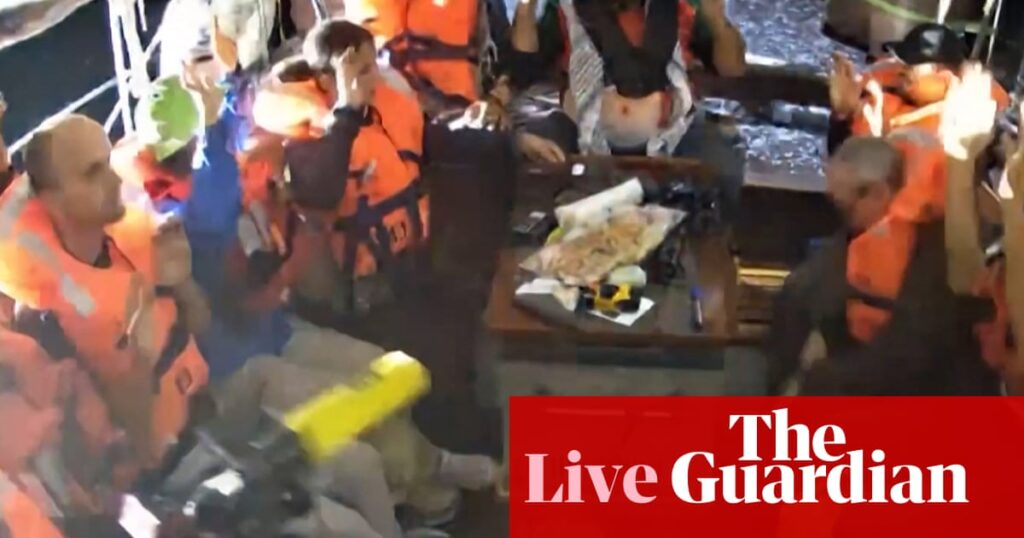 Israeli forces say aid boat activists, including Greta Thunberg, leaving Israel – Middle East crisis live | Israel