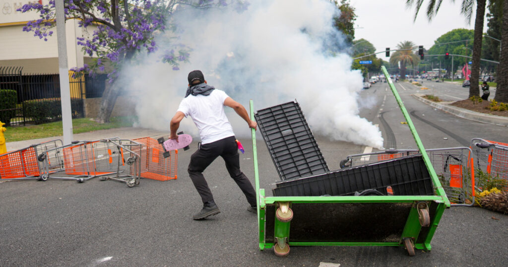 Protests erupt outside Los Angeles-area Home Depot amid federal enforcement operations