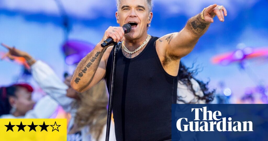 Robbie Williams review – dazzling superstar glow from the ‘King of Entertainment’ | Robbie Williams