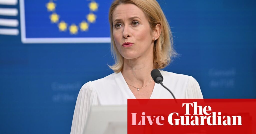 Europeans may as well start learning Russian if Ukraine does not get more support, Kaja Kallas warns – Europe live | Ukraine