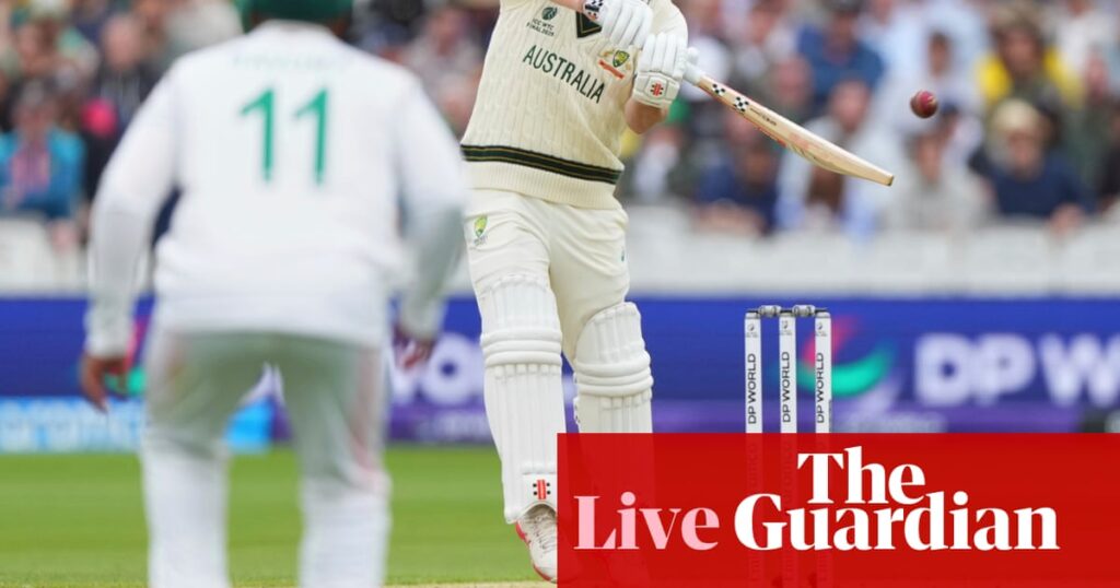 South Africa v Australia: World Test Championship final cricket, day one – live | World Test Championship