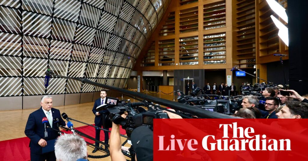 European leaders meet in Brussels to discuss Ukraine, the Middle East, defence and migration – Europe live | European Union