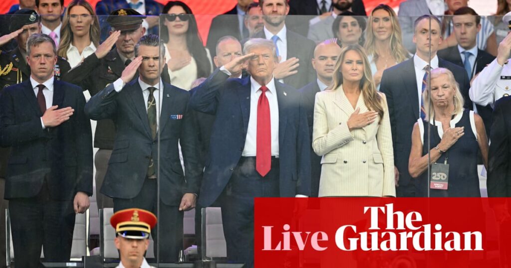 Protests across US as Trump’s military parade concludes; some rallies thwarted by violence and threats – live | Trump administration